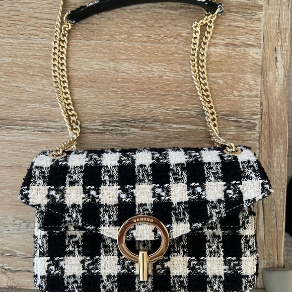 Chic Black and White Checkered Women's Bag - Picture 5 of 5